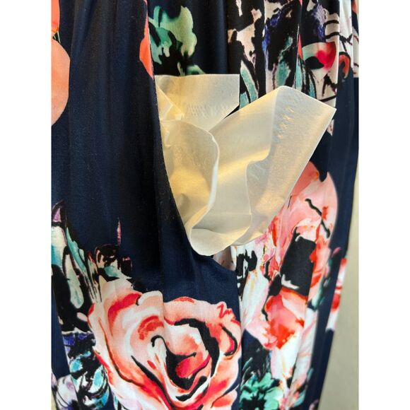 Kuiyige Dress Sz XXL Dark Navy Blue Casual Dressy Poly/Spandex Blend Lg Pockets - Picture 12 of 13